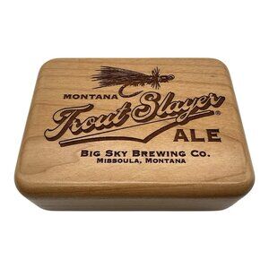 Montana  Trout Slayer Ale Fly Fishing Box With 30 Fly's From Big Sky Brewing